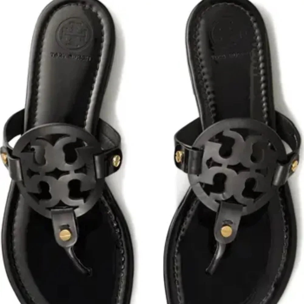 Tory Burch Black Sandals - Picture 1 of 2